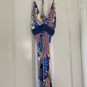 Sky “Pucci” inspired print dress size small